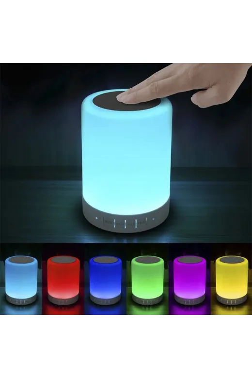 TAŞTAN TİCARET TT000048251486 Usb Şarj Edilebilir Led Bluetooth Müzik Hoparlör Dokunmatik Lamba
