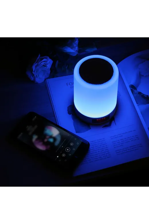 TAŞTAN TİCARET TT000048251486 Usb Şarj Edilebilir Led Bluetooth Müzik Hoparlör Dokunmatik Lamba