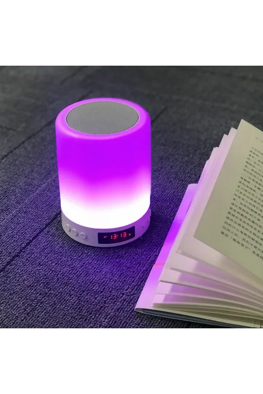 TAŞTAN TİCARET TT000048251486 Usb Şarj Edilebilir Led Bluetooth Müzik Hoparlör Dokunmatik Lamba