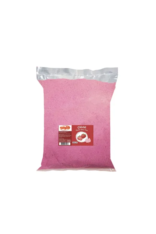 Tatgah 1001526-10 500 Gr. Çilek Aromalı Pamuk Şeker Toz Şekeri - Pamuk Şeker Yapımı Için