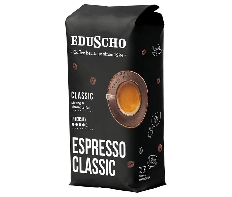 Tchibo 530174 Eduscho Espresso Classic, 1 Kg Çekirdek Kahve