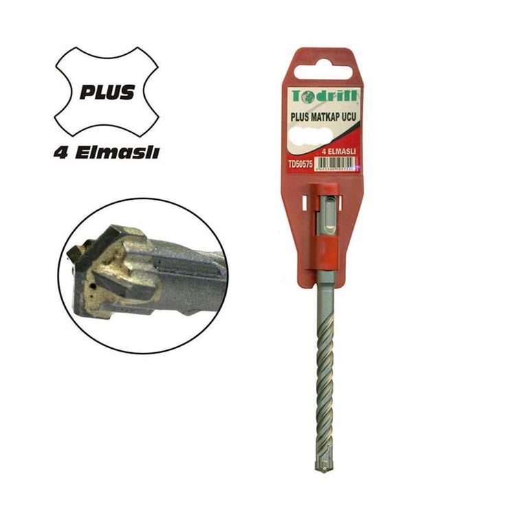TD50579 10X110 Sds Plus 4 Elmaslı Matkap Ucu
