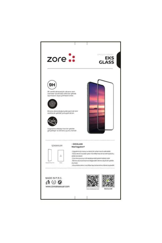 Techaks 56AÖ-8682314071062 Apple Iphone 12 Pro Max Ekran Koruyucu Darbeye Dayanıklı Eks Kırılmaz Cam Siyah
