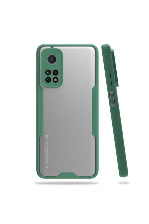 Techaks 56AÖ-8682314086974-205 Xiaomi Mi 10T Pro 5G Uyumlu Kılıf Kamera Korumalı Ultra İnce Arkası Buzlu Mat Renkli Silikon Parfe