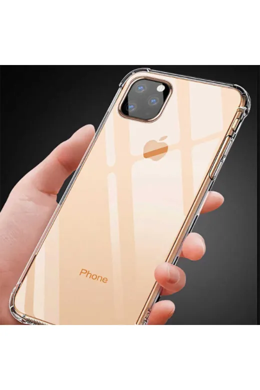 Techaks T11584-TCHS Iphone 11 Pro Max Kılıf Zore Nitro Anti Shock Silikon - Renksiz