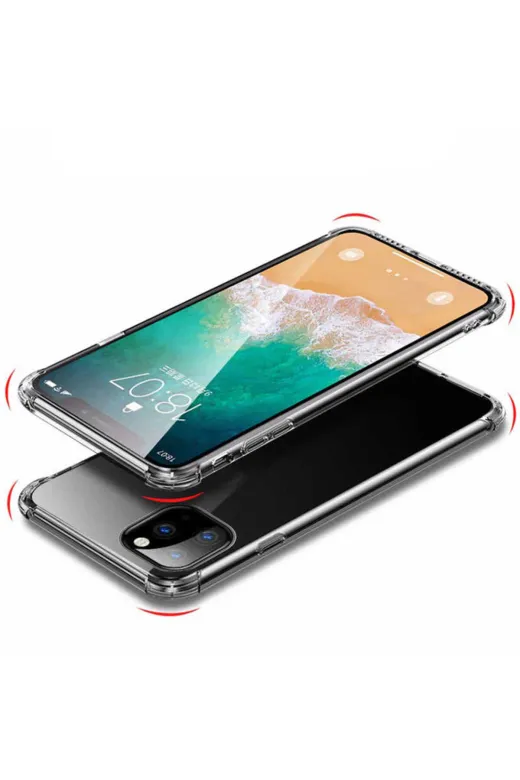 Techaks T11584-TCHS Iphone 11 Pro Max Kılıf Zore Nitro Anti Shock Silikon - Renksiz