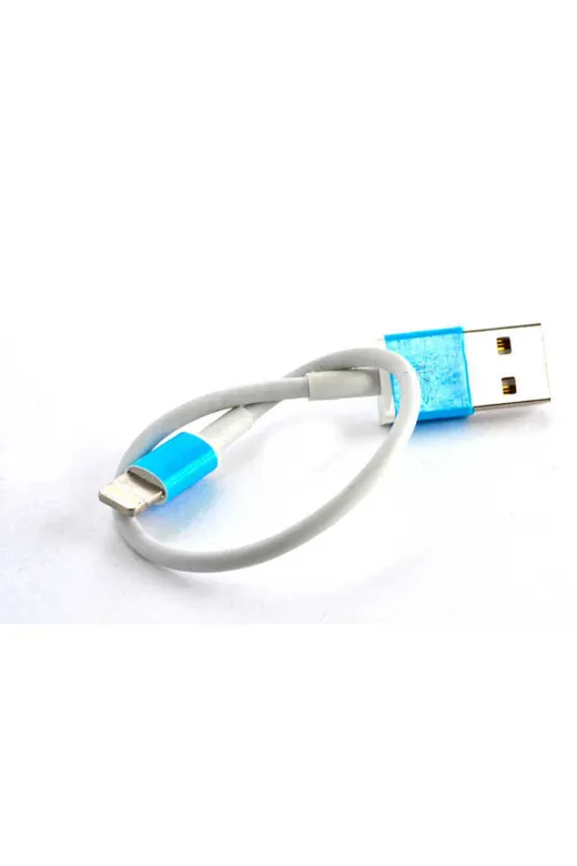 Techaks T11637-TCHS Beyaz Lightning Beyaz 25-30 Cm Kısa Usb Kablo-Zore