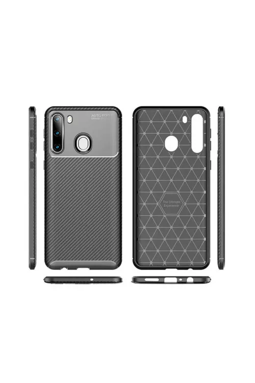 Techaks T12865-TCHS Galaxy A21 Kılıf Zore Negro Silikon Kapak - Lacivert