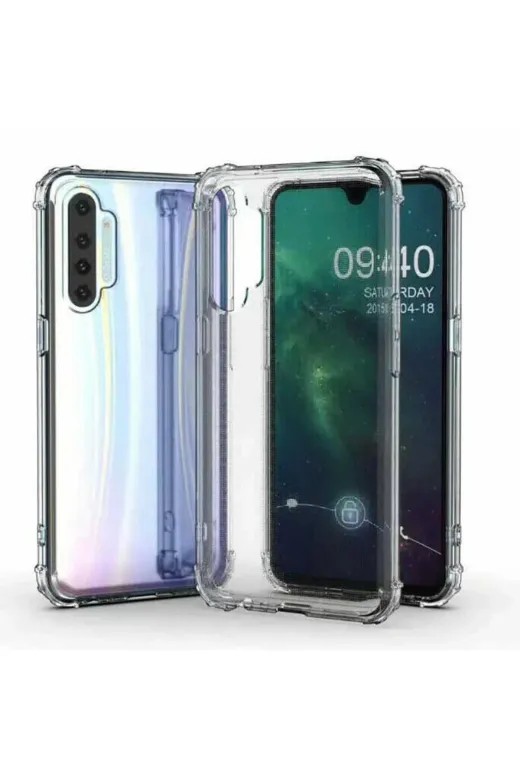 Techaks T13317-TCHS Realme Xt Kılıf Zore Nitro Anti Shock Silikon - Renksiz