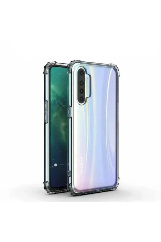 Techaks T13317-TCHS Realme Xt Kılıf Zore Nitro Anti Shock Silikon - Renksiz