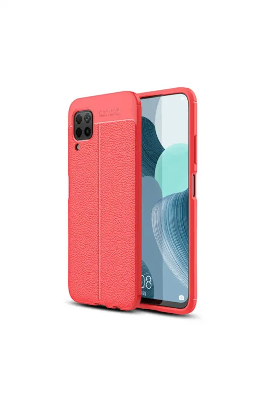 Techaks T13709-TCHS Huawei P40 Lite Kılıf Zore Niss Silikon Kapak - Kırmızı