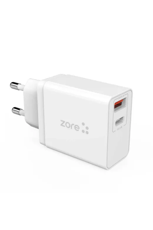 Techaks T14602-TCHS Beyaz Xmac Serisi Zr-X2 Seyahat Şarj Başlığı-Zore