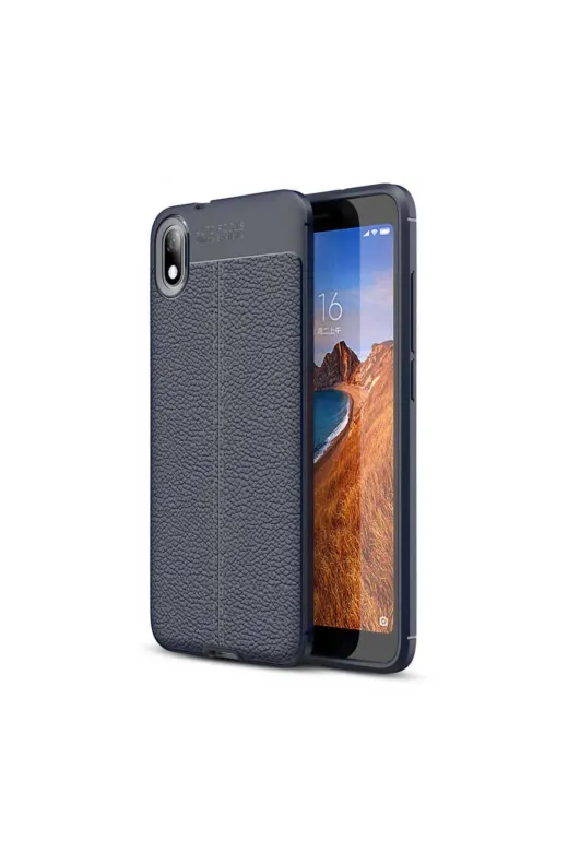 Techaks T15061-TCHS Redmi 7A Kılıf Zore Niss Silikon Kapak - Lacivert