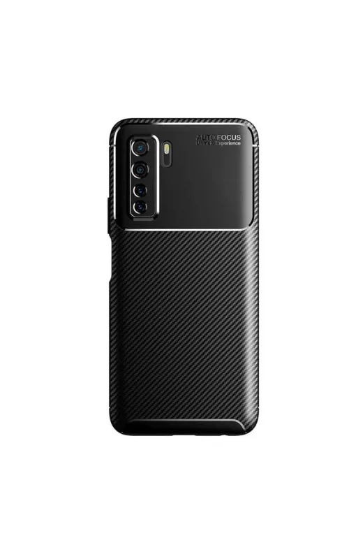 Techaks T15611-TCHS Huawei P40 Lite 5G Kılıf Zore Negro Silikon Kapak - Siyah