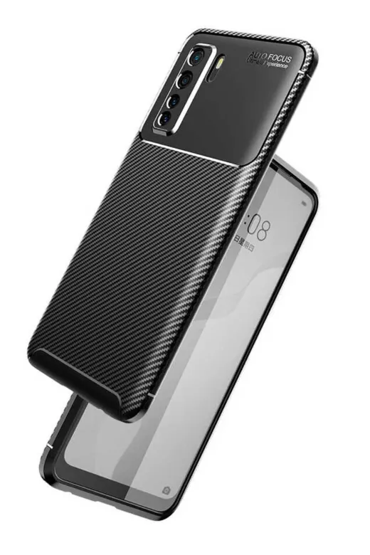 Techaks T15611-TCHS Huawei P40 Lite 5G Kılıf Zore Negro Silikon Kapak - Siyah