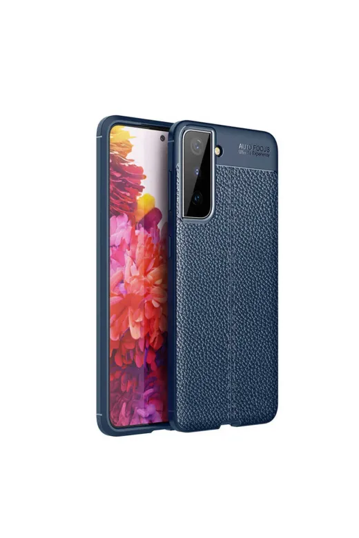 Techaks T16035-TCHS Galaxy S21 Plus Kılıf Zore Niss Silikon Kapak - Lacivert