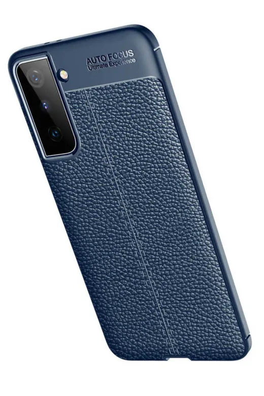 Techaks T16035-TCHS Galaxy S21 Plus Kılıf Zore Niss Silikon Kapak - Lacivert
