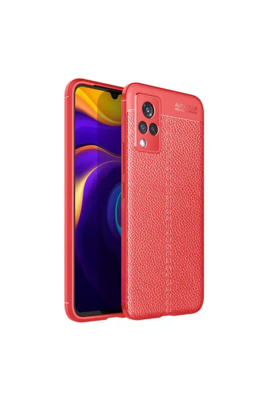Techaks T18409-TCHS Vivo V21 Kılıf Zore Niss Silikon Kapak - Lacivert