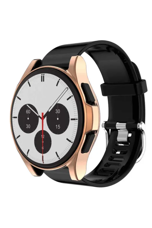 Techaks T19240-TCHS Galaxy Watch 4 Classic 46Mm Watch Gard 02 Koruyucu Silikon Tchs - Gümüş