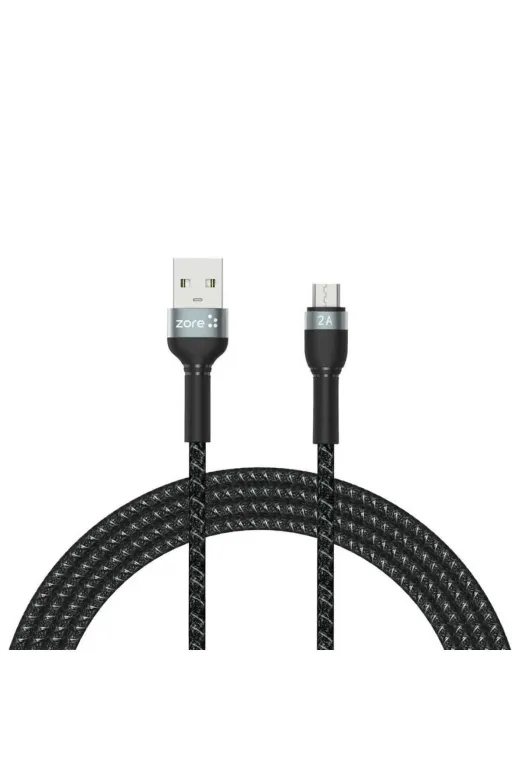 Techaks T19624-TCHS Siyah Shira Serisi Micro Usb Kablo 2 Metre-Zore