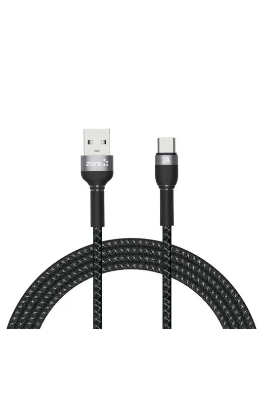 Techaks T19630-TCHS Siyah Shira Serisi Type-C Usb Kablo 2 Metre-Zore