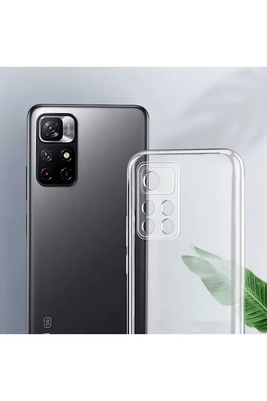 Techaks T20096-TCHS Redmi Note 11 Pro Plus 5G Kılıf Zore Süper Silikon Kapak - Renksiz