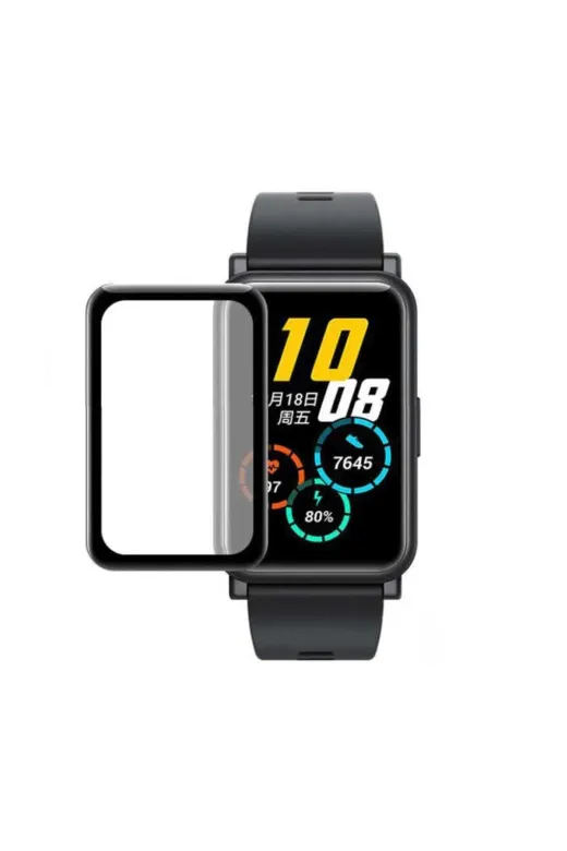 Techaks T23552-TCHS Huawei Watch Fit 2 Pmma Pet Saat Ekran Koruyucu Tchs - Siyah