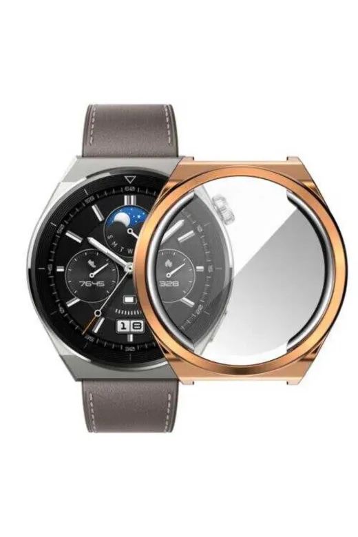 Techaks T23883-TCHS Huawei Watch Gt 3 Pro 43Mm Watch Gard 02 Koruyucu Silikon Tchs - Gri