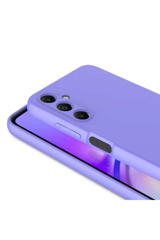 Techaks T30168-TCHS Galaxy A05S Kılıf Kamera Korumalı İçi Kadife Lansman Yumuşak Dokulu Kapak Mara - Lila