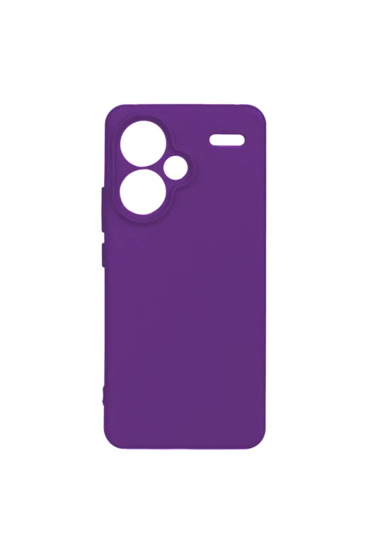 Techaks T30563-TCHS Redmi Note 13 Pro Plus 5G Kılıf Soft Pürüzsüz Yumuşak Silikon Kapak Biye - Mor