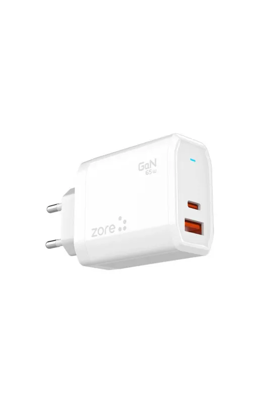 Techaks T31587-TCHS Always-01 Gan Tech Type-C Pd4.0 Usb-A Qc3.0 Hızlı Şarj Özellikli Seyahat Şarj Başlığı 65W - Bey