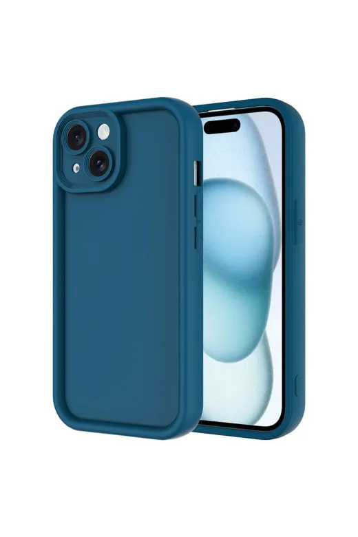 Techaks T31844-TCHS Iphone 13 Kılıf Kamera Korumalı Zore Ananas Kapak - Koyu Yeşil