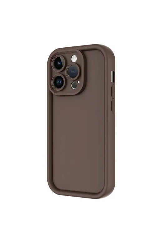 Techaks T31847-TCHS Iphone 14 Pro Max Kılıf Kamera Korumalı Zore Ananas Kapak - Pembe Koyu