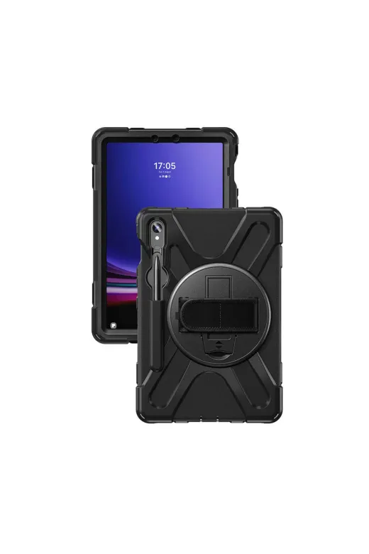 Techaks T31890-TCHS Galaxy Tab S9 Fe Zore Defender Tablet Silikon - Siyah
