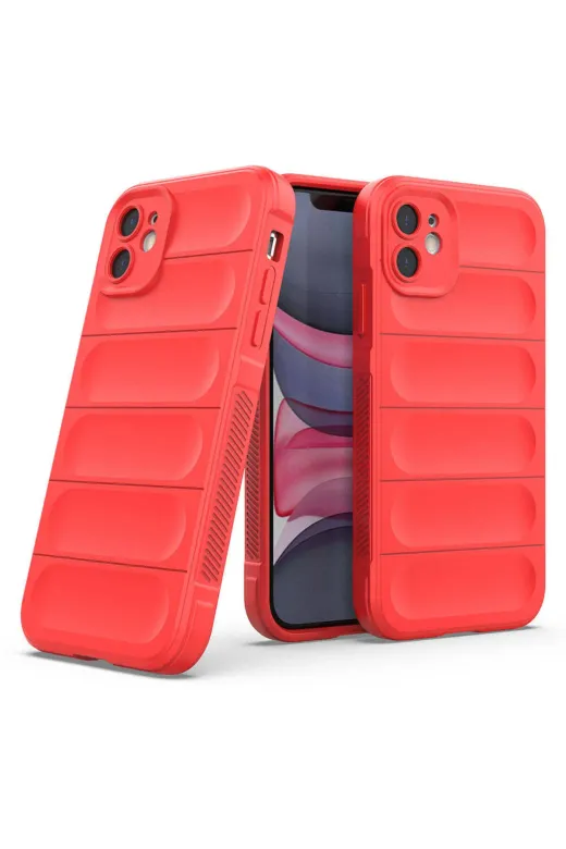 Techaks T32581-TCHS Iphone 11 Kılıf Esnek Tpu Oyuklu Arka Yüzey Tasarımlı Zore Etnik Silikon Kapak - Koyu Yeşil