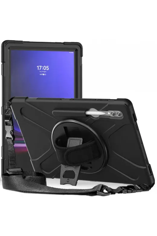 Techaks T34249-TCHS Galaxy Tab S10 Ultra Zore Defender Tablet Silikon - Siyah