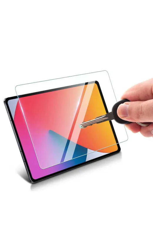 Techaks T36426-TCHS Ipad 11.nesil 2025 5In1 Tablet Darbeye Dayanıklı Sert Temperli Cam Ekran Koruyucu - Renksiz