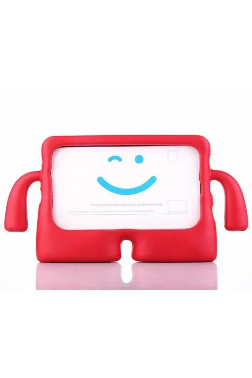 Techaks T36450-TCHS Ipad Air 11 2025 M3 Çocuklar İçin Tutamaçlı Yumuşak Standlı Tablet Kılıf - Kırmızı