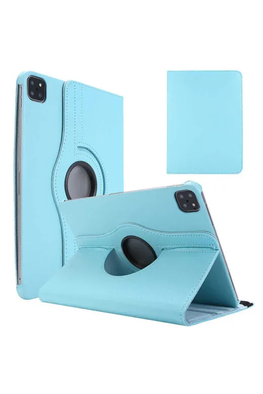 Techaks T36456-TCHS Ipad Air 11 2025 M3 Uyumlu 360 Derece Dönebilen Tam Koruma Dönebilen Standlı Kılıf - Pembe Açık