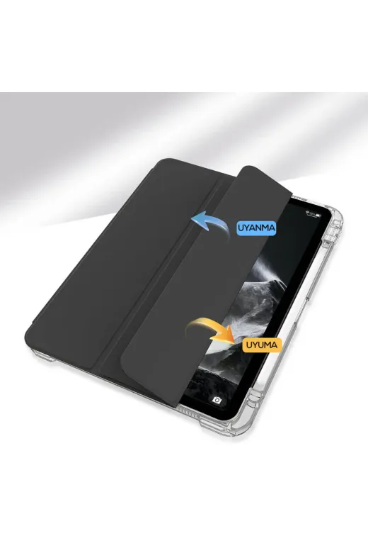 Techaks T36461-TCHS Ipad Air 11 2025 M3 Kılıf Magnetik Ayrılabilen Airbagli Sliding Tablet Kılıfı - Lacivert