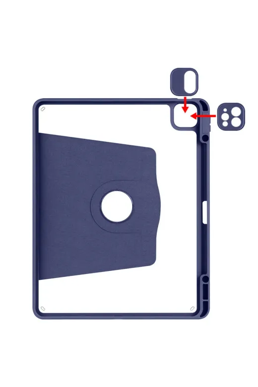 Techaks T36486-TCHS Ipad Air 13 2025 M3 Uyumlu Kılıf Kalem Bölmeli Dönebilen Standlı Kapak Termik - Açık Yeşil