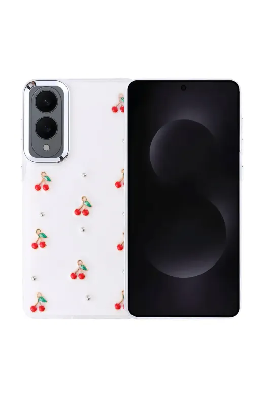 Techaks T37125-TCHS Galaxy S25 Edge Kılıf Airbag Tasarımlı Simli Şeffaf Tchs Kutup Kapak - Yıldız