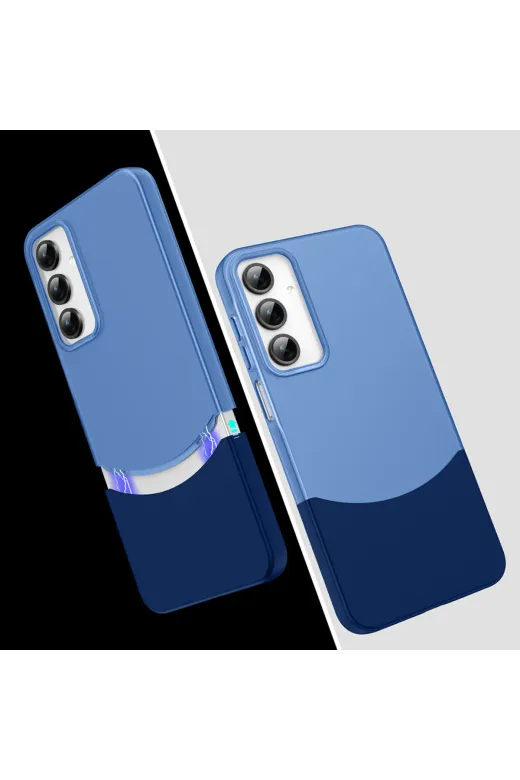 Techaks T37169-TCHS Galaxy A16 Kılıf Mıknatıslı Tchs Duble Kapak - Gri