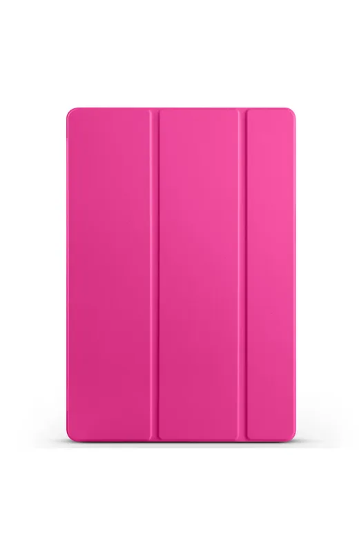 Techaks T37677-TCHS Galaxy Tab S10 Fe Plus Tchs Smart Cover Kalem Bölmeli Standlı 1-1 Kılıf - Pembe