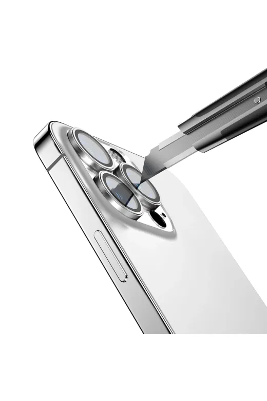 Techaks T38300-TCHS Iphone 16 Pro Tchs Mikro Kamera Lens Koruyucu - Gümüş