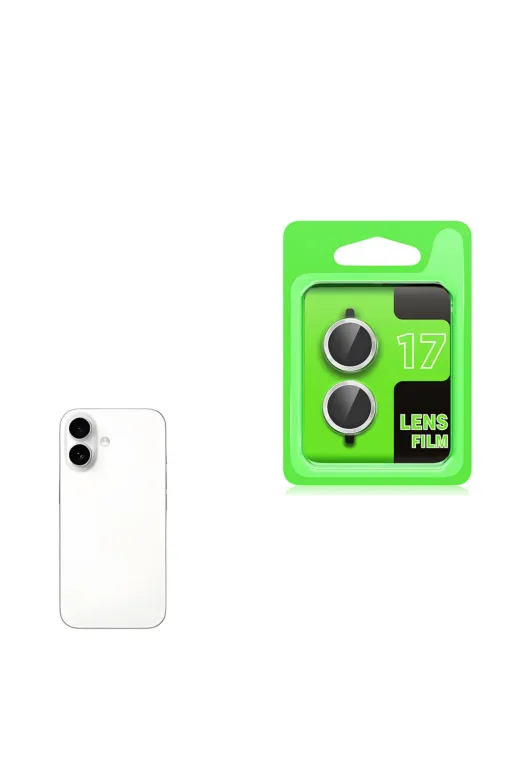Techaks T38744-TCHS Iphone 17 Zore Cl-07 Kamera Lens Koruyucu - Gümüş