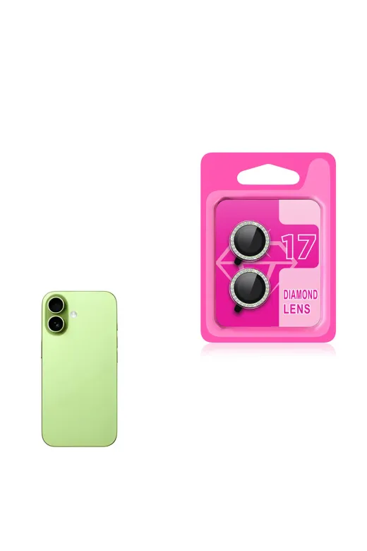 Techaks T38748-TCHS Iphone 17 Zore Cl-06 Kamera Lens Koruyucu - Açık Yeşil