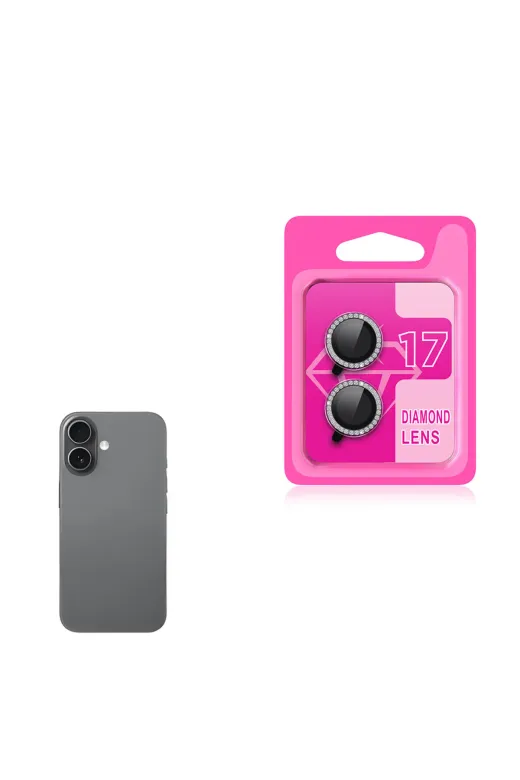 Techaks T38748-TCHS Iphone 17 Zore Cl-06 Kamera Lens Koruyucu - Gri