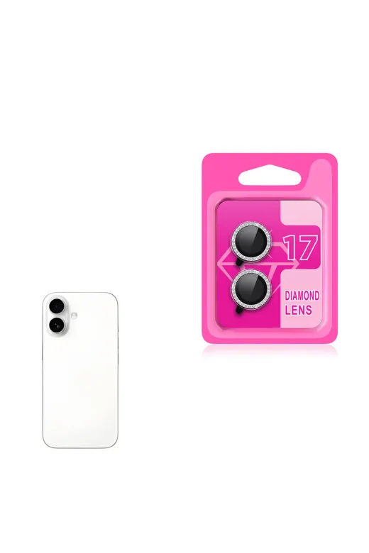 Techaks T38748-TCHS Iphone 17 Zore Cl-06 Kamera Lens Koruyucu - Gümüş