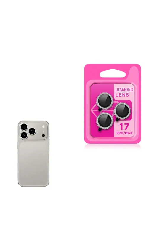 Techaks T38750-TCHS Iphone 17 Pro Zore Cl-06 Kamera Lens Koruyucu - Titanyum-Gri